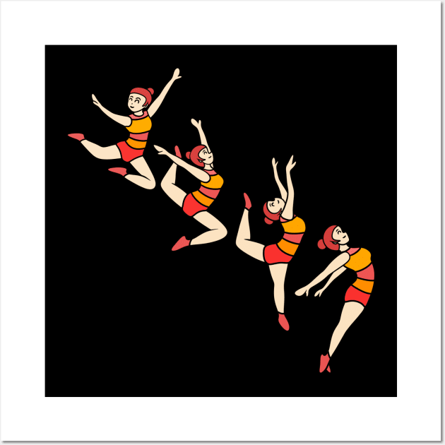 Beautiful gymnastics girl Wall Art by Andrew Hau